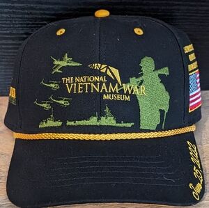 The National Vietnam War Museum Hat Never Forget Vietnam Grand Opening Black Hat